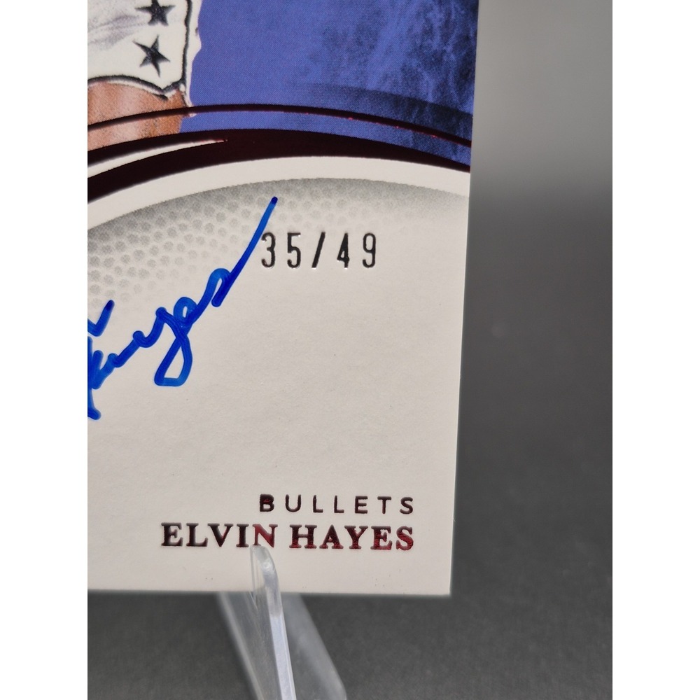 2024-25 Panini Immaculate Elvin Hayes #14 Immaculate Ink Red Auto‎ /49 Bullets - Picture 5 of 10